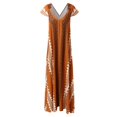 thumbnail image 4 of SZXZYGS Robes Midi pour Femmes Été Décontracté Femmes 2023 Été Style Plage Femme Robe Longue à Col en V Coupe Ajustée Sans Manches Robe de Soirée Décontractée Maxi Robes de Boîte de Nuit 2024, 4 of 5