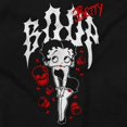 thumbnail image 2 of Dark Goth Metal Betty Boop Skulls Womens Fitted Plus Size Graphic Tee Brisco Brands 2X, 2 of 5