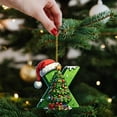 thumbnail image 4 of Dmlowu 26 Letter Christmas Tree Ornaments - Green Christmas Ornaments for Xmas Tree, Initial Letter Christmas Decorations Pendant Gifts for Holiday Party Decor, DIY Holiday Name Speller, 4 of 5