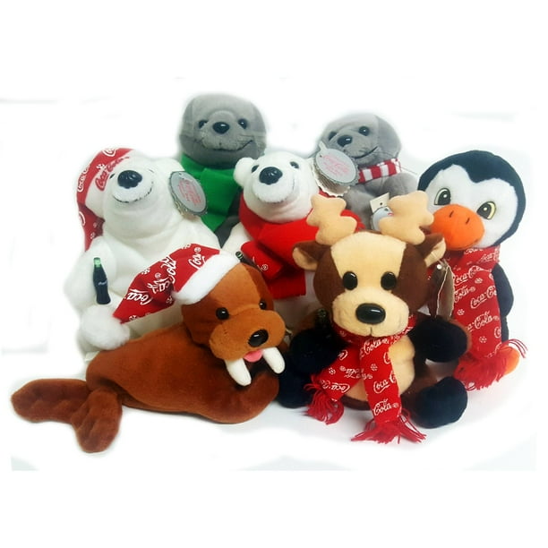 coca cola bean bag plush walrus