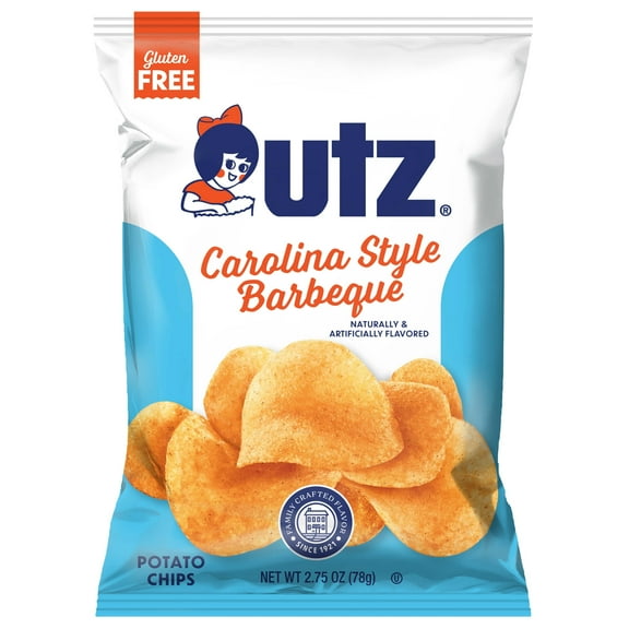 Utz Carolina BBQ Potato Chips, 2.75 oz Snack Bags, 14 Count Pack