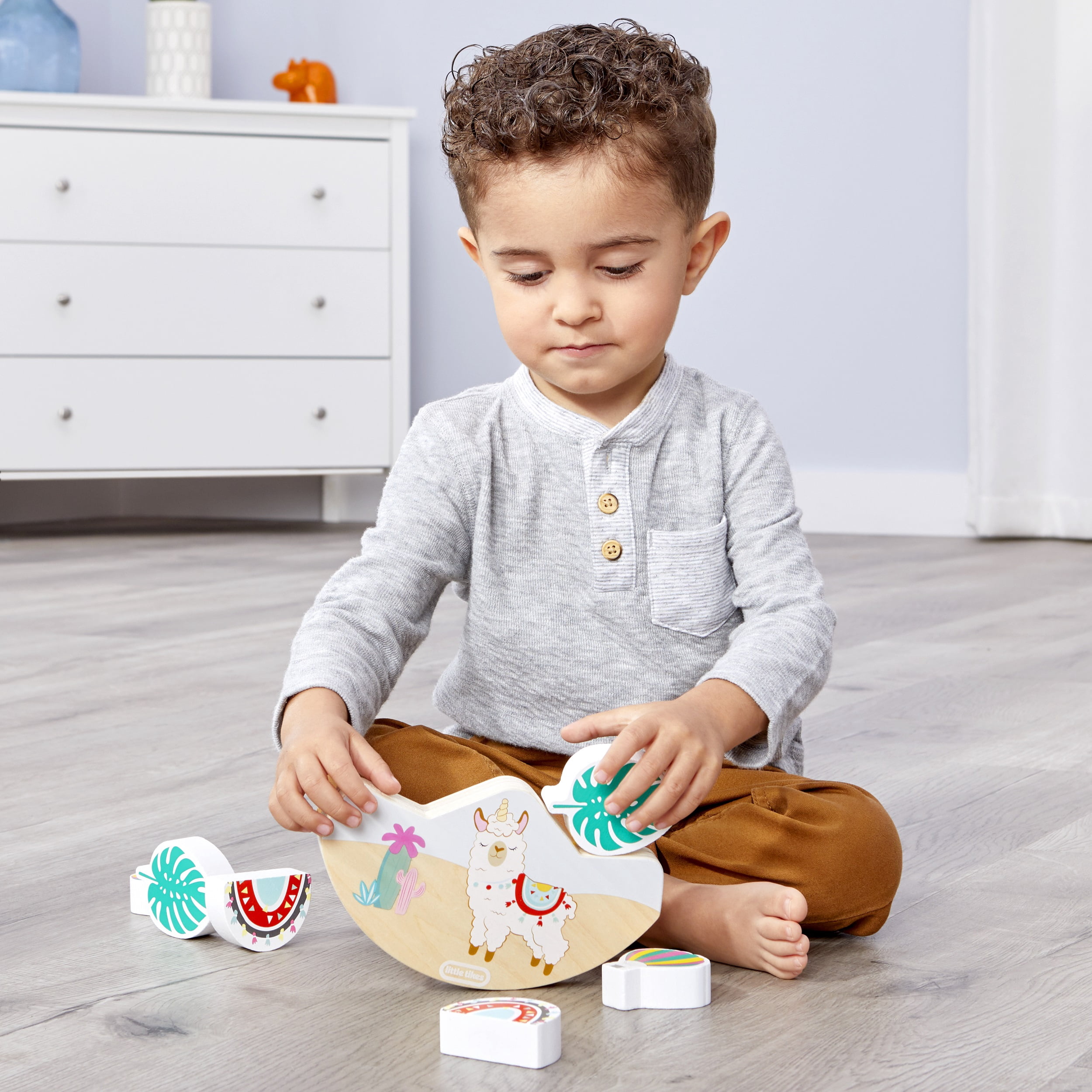 Wooden Critters Llama-corn Developmental Balancing Toy by Little Tikes