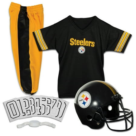 Franklin Sports NFL Pittsburgh Steelers Youth Licensed Deluxe Uniform Set, Large