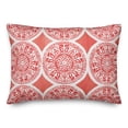 thumbnail image 2 of Creative Products Small Red Full Pattern Medallions 14x20 Indoor / Outdoor Pillow, 2 of 3