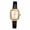 Black, variant on Women's Rectangle Watch, Analog Quartz, Rhinestone Bezel, Roman Numerals Sunray Dial, Croc Pattern PU Leather