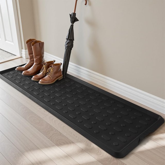 Alfombrilla de goma Tchdio para botas, duradera e impermeable, 40 x 120 cm