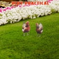 thumbnail image 5 of 2 Pcs Chicken Garden Decoration Sculpture Outdoor Ornament Lawn, 5 of 6