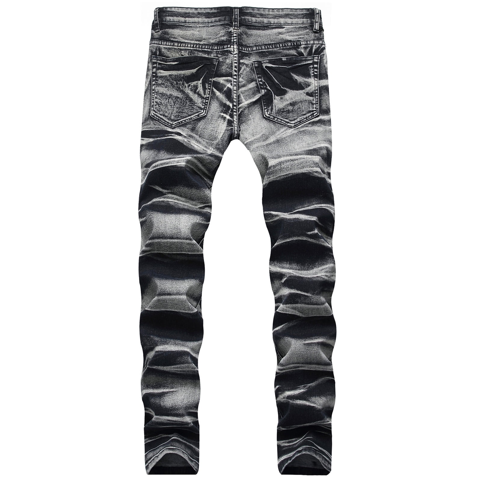Pimfylm Bell Bottom Jeans For Men Straight Leg Jeans For Men Grey Large ...