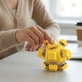 thumbnail image 5 of Desk Decompression Gadget, Clicky Fidget Cube, Mechanical Switch Fidget Cube, Keyboard Fidget Toy for Adults Keyboard Clicker With Led Light Fidget Stress Relief Sensory Toy, Yellow, 5 of 5