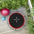 thumbnail image 1 of OUNONA Fitness Activities Trampoline Mat Black 1Set For Families, 1 of 7