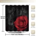thumbnail image 1 of Kabnic Rideau de Douche Valentin Cœur Rideau de Douche Tapis de Sol Ensemble de Quatre Pièces Séparation Sèche Humide Rideau de Douche Imperméable, 1 of 9