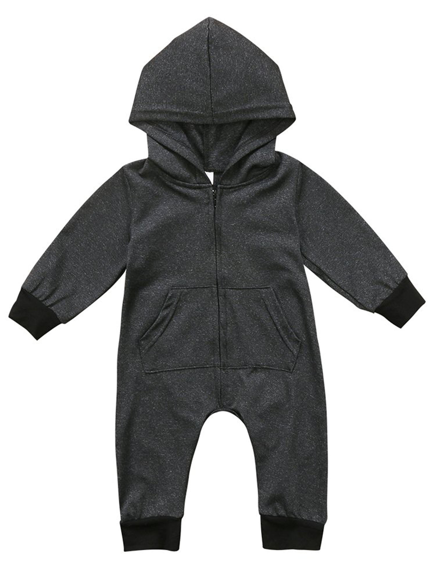 Details about   Infant Newborn Baby Boys Girls Hooded Romper Jumpsuit Playsuit Clothes Outfit 