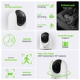 thumbnail image 2 of Cámara de seguridad interior GearIt Pan/Tilt 2K HD Night Vision, 2 of 9