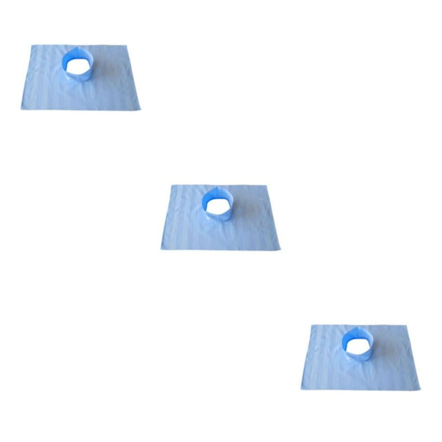 Guardoinrt Housse de Table de Massage avec Trou pour le Visage pour Salon de Beauté SPA Tables de Massage Bleu 60x40cm Ensemble de 3