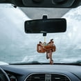 thumbnail image 3 of Rearview Mirror Pendant, Cowboy Style Saddle Back, Durable Plastic Construction, Automotive Decor, for Truck Enthusiasts, Rear Window Accessory, Truck Bed Accessory, Customizable Look, Akmoler, 3 of 8