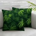thumbnail image 3 of COMIO Green Plants Throw Pillow Covers Tropical Leaf Pillow Covers Summer Palm Tree Leaf Outdoor Decorative Cushion Cover with for Sofa Bed Couch Car Living Room Decor, 3 of 5