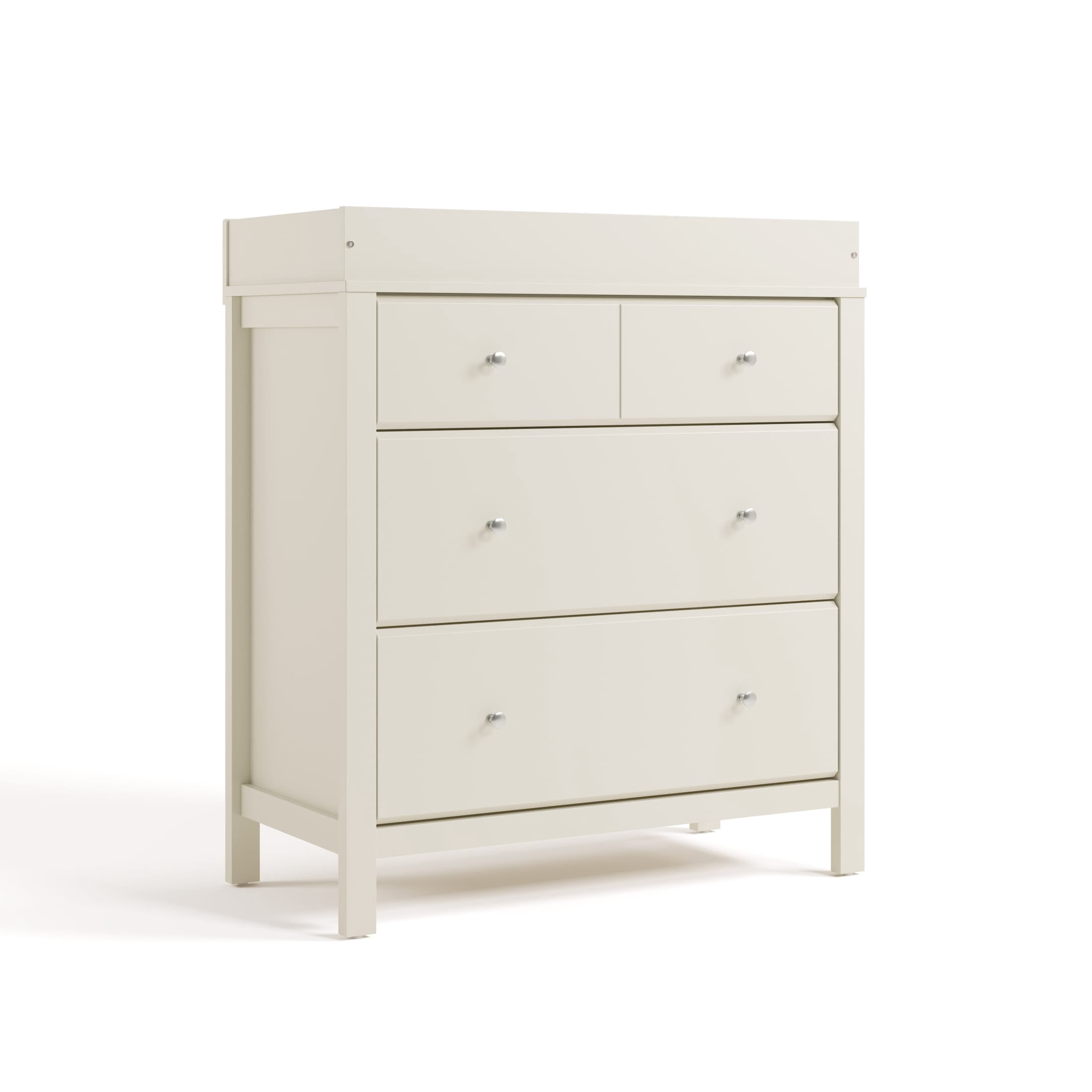 Storkcraft Horizon 3 Drawer Chest with Infant Changing Topper, Frosted Oat