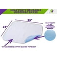 thumbnail image 3 of Premium Incontinence Washable Bed Pad - Heavy Duty Reusable Cotton Quilted Underpad - 18"X24" - 3 Pack, 3 of 8