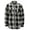 #5 - White/Black, variant on Men’s Premium Cotton Button Up Long Sleeve Plaid Comfortable Flannel Shirt (#5 - White/Black, L)