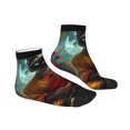 thumbnail image 6 of Salouo Moonlit Hairless Cat Monk Pattern Unisex Middle Tube Socks,Middle-Finger Knee High Socks Over The Calf Tube Stocking Crew Stockings for Women and Men Tube Socks, 6 of 8