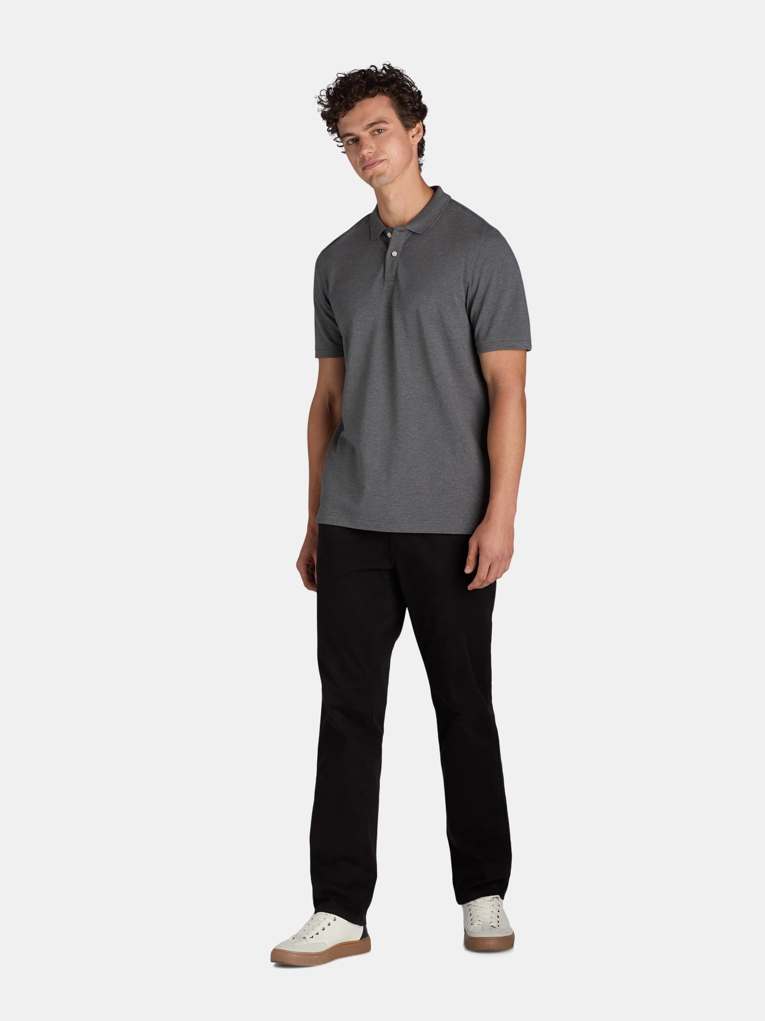 George Men's and Big Men's Pique Polo Shirt with Short Sleeves, Sizes S-3XL