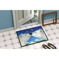thumbnail image 4 of Polar Bears Polar Kiss by Debbie Cook Door Mat, 4 of 4