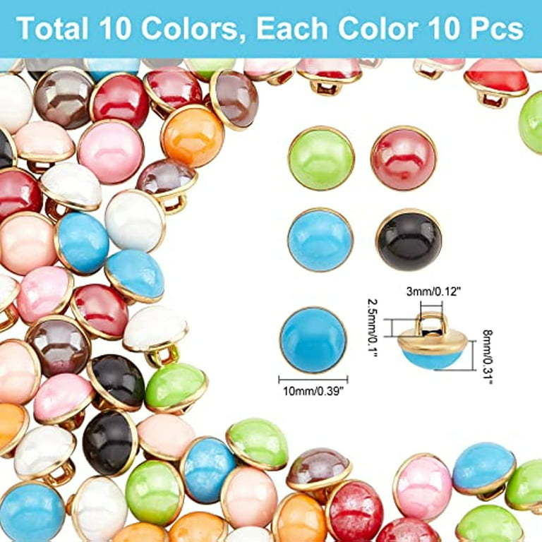 Buttons, Most Poly Resin, Some Metal Material Half Pound of