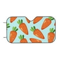 thumbnail image 7 of Picia Cartoon Carrot Curved Windshield Sunshade Accordion Folding Style Auto Shade for Car Truck SUV Van Blocks UV Ray Sun Visor Protector -, 7 of 7