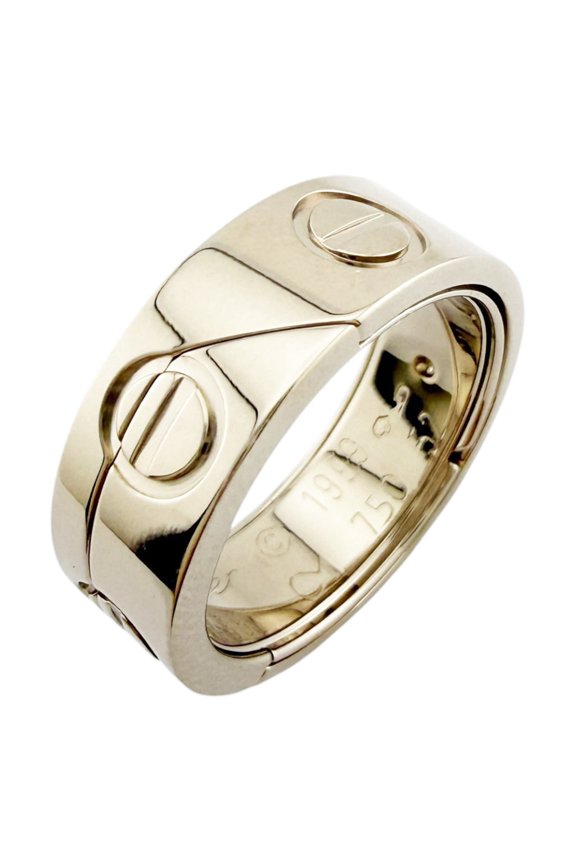 Pre-Owned Cartier Astro Love Ring, 18K White Gold, Women's CARTIER