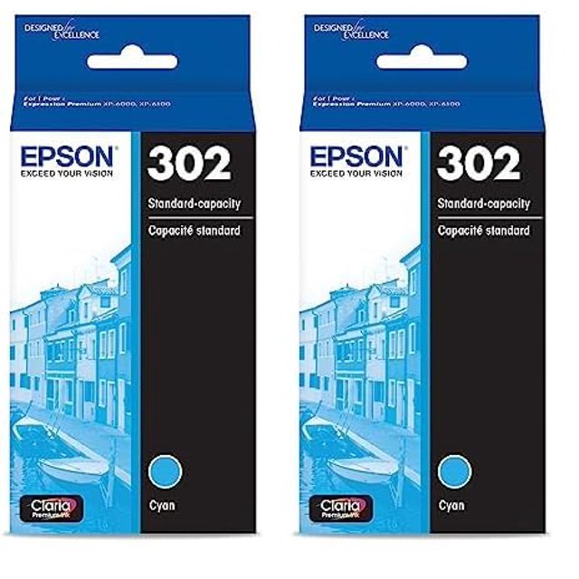 Cartucho de tinta Epson T302 Claria Premium Cyan Standard (x2)