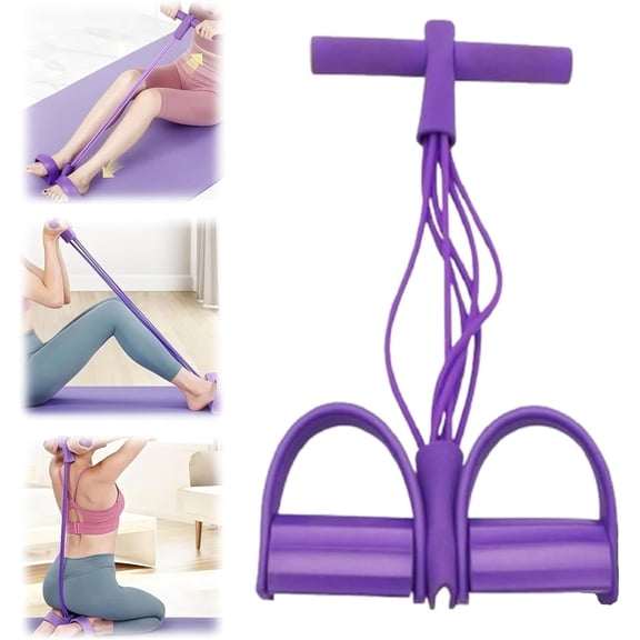 2025 Upgraded Fitness Resistance Bands - 6-Tube Ankle Stretcher for Sit-ups and Abs - Unisex Fitness Equipment