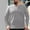 Gray, variant on Long Sleeve Henley Shirts for Men Casual Oversized Pullover Fashion Loose 4-Button Crewneck T-Shirt Tops - Black