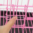 thumbnail image 3 of WASHWEPE Portable Dog Crate Iron Pink 1Set for Training, 3 of 6