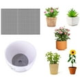 thumbnail image 5 of 10pcs Flower Pot Hole Mesh Pad 45x1.5mm Round Bottom Grid Mat Drainage Plant, 5 of 6