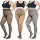 thumbnail image 1 of Medias de invierno térmicas con forro polar para mujer, de talla grande, cálidas, translúcidas, elásticas, para invierno, 1 of 4