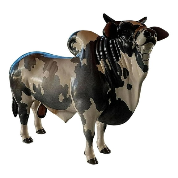 Nelore Bull Liquor Dispenser, Handcrafted Decanter with Wooden Base, Whisky Liquor Dispenser, Decanter for Scotch