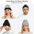 thumbnail image 7 of joogoo Cute Funny Cat Beanie Hats Cuffed Winter Warm Knit Thick Beanies, 7 of 7