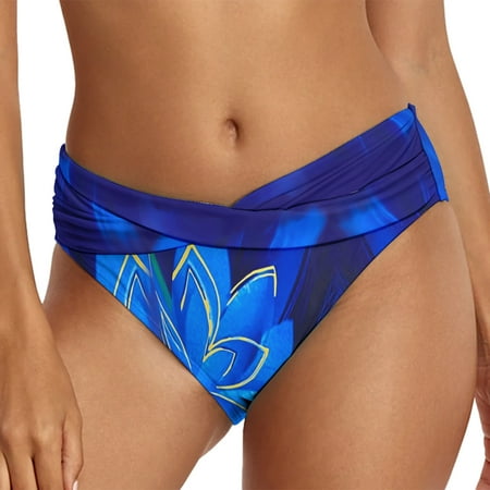 Yanyanz Swim Suits for Women 2025  Women s Swim Shorts Casual Ethnic Printed High Waist Swimsuit Shorts Loose Belt Sports Bikini Bottom Front Ruched Bathing Suit Bottoms  Women s Pants