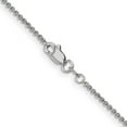 thumbnail image 3 of Solid 14K White Gold 1.6mm Round Open Link Cable with Lobster Lock Chain - 30", 3 of 8