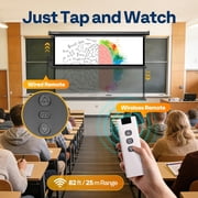 SPECSTAR Motorized Projector Screen with Remote, 16:9 84 Inch Auto Electric Projection Screen, HD 4K Movie Screen for Home Theater, Cinema, Office (73 x 41 Black)