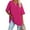Rose Red, variant on Sherrylily Women Oversized T Shirts Tees Half Sleeve V Neck Comfy Tunic Top