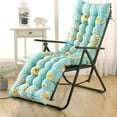 thumbnail image 3 of JLFNYA 47.24in lounge chair cushion，cushions for outdoor furniture，Patio Cushions Chaise Outdoor Mattress Recliner Quilted Thick Padded Seat Cushion Reclining Chair Rocking with Ties, 3 of 6