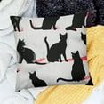thumbnail image 2 of BANET Cat Throw Pillow , with Ornate Patterns , Decorative Square Accent Pillow Case 12x12in, 2 of 5