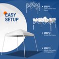 thumbnail image 3 of Canopy Tent, 8x8 FT Pop Up Canopy Outdoor Instant Tent Slant Legs with Carrying Bag， Portable Home Use Waterproof Folding Tent for Patio Deck Garden and Beach, White, 3 of 9