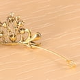 thumbnail image 4 of GOOHOCHY 1 Corona de cristal barroca de lujo, clásica, con diamantes de imitación, estilo reina, para el cabello, color negro., 4 of 7