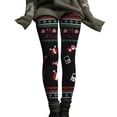 thumbnail image 7 of Christmas Leggings for Women Elastic High Waist Slim Fit Festive Print Thermal Leggings Workout Yoga Pants, 7 of 7