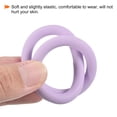 thumbnail image 4 of Uxcell Key Ring Bracelet Silicone Wrist Keychain Circle Wristlet Keyrings, Purple, 4 of 7