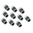 thumbnail image 4 of 10 piezas de casquillos de hierro para golf, casquillos para eje de palo de golf de 0,370, prácticos adaptadores de punta cónica para cuñas de hierro Negro, 4 of 8