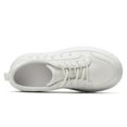 thumbnail image 3 of CMR CHAMARIPA Elevator Shoes For Women - White Leather Casual Platform Shoes 8CM / 3.15 Inches, 3 of 9