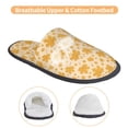 thumbnail image 3 of Fotbe Autumn Fall Yellow Leaves Pantuflas Peludas para Mujer con Estampado, Zapatillas de Peluche, Zapatos de Invierno para Casa, Uso Interior y Exterior-Large, 3 of 8